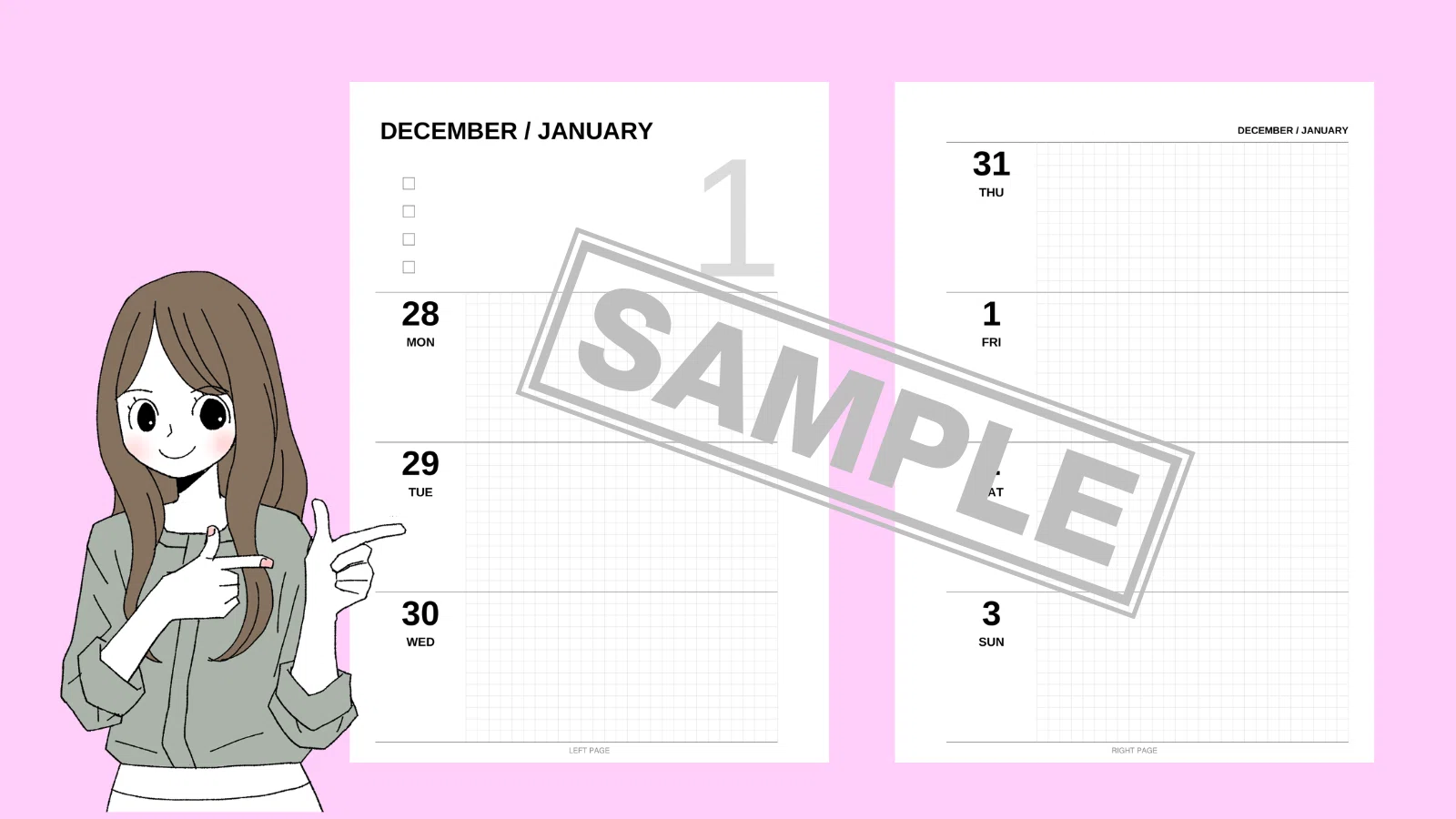 A5 Planner Insert Samples | Free samples to try before you buy｜ちゃむ