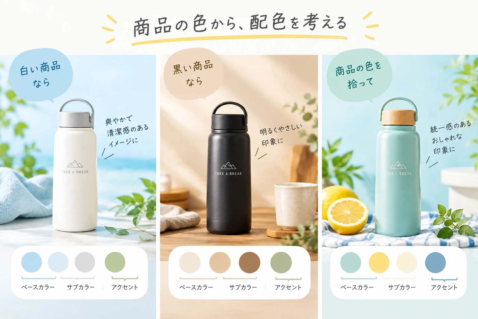 Color/image Example Basics of EC Product Image Design 7: What is Color Scheme? Choosing ...