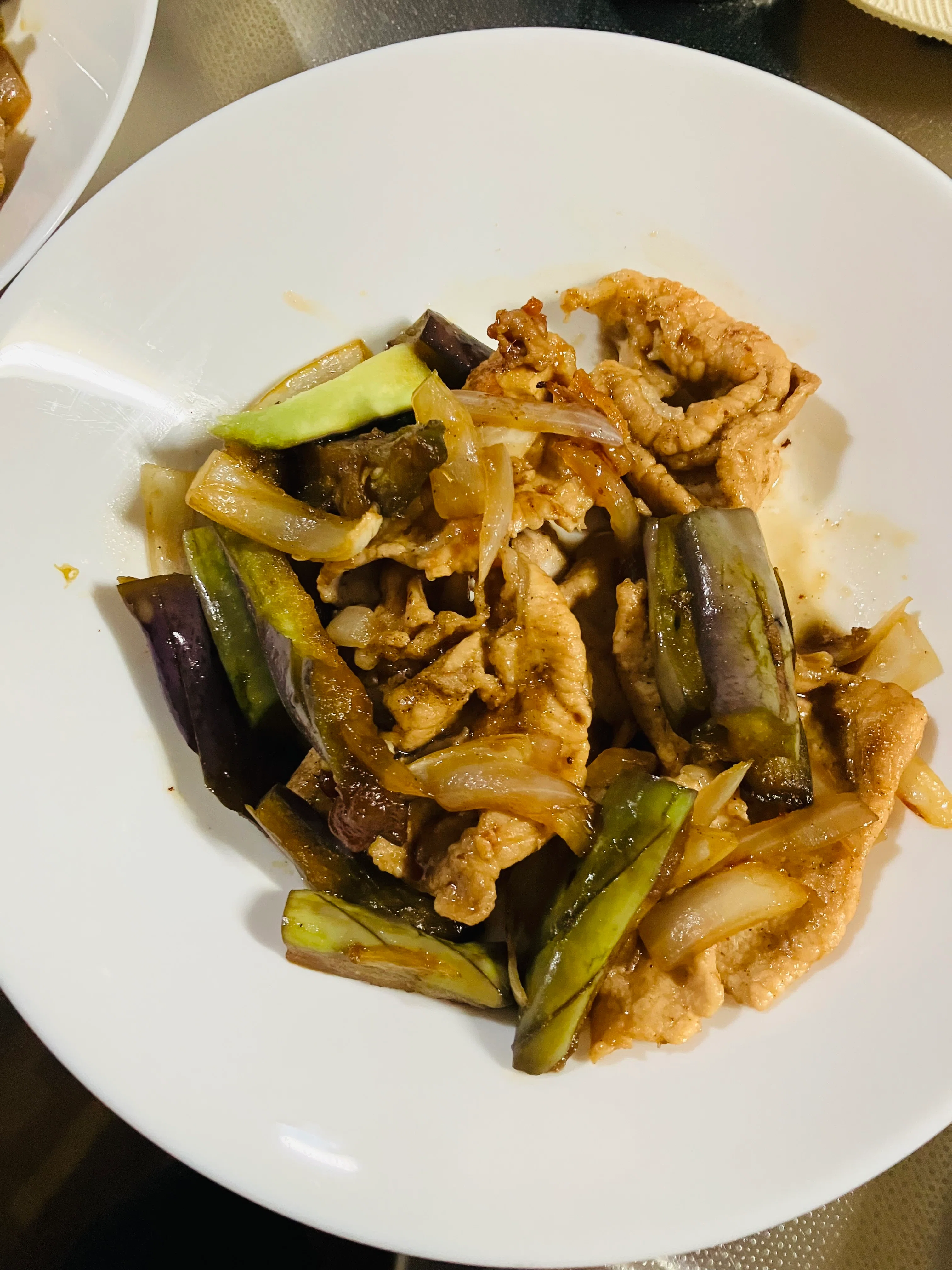 Dinner with just one main dish | Chestnut rice, stir-fried eggplant and ...