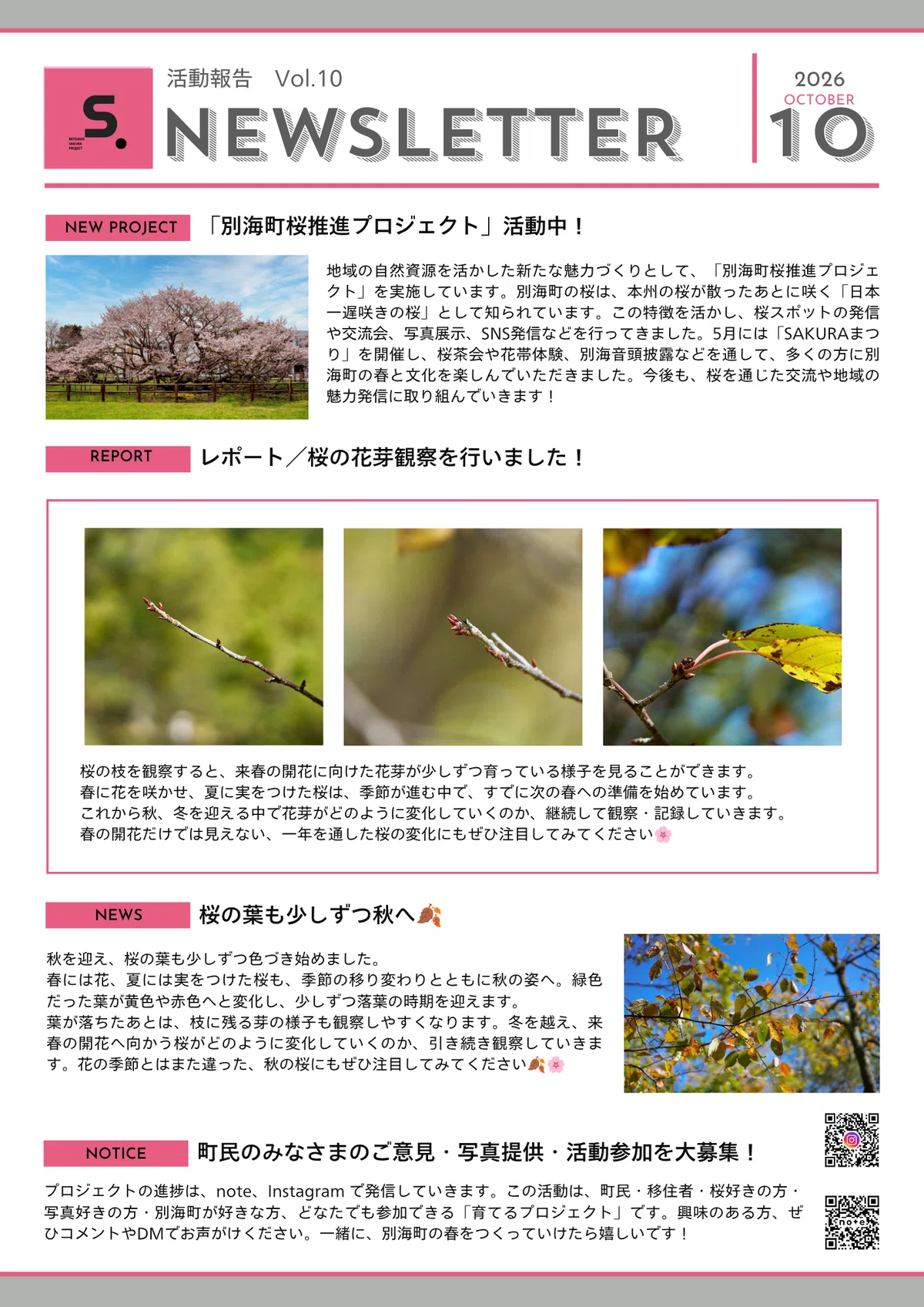 [Activity Report] October Cherry Blossom Promotion Project Progress ...