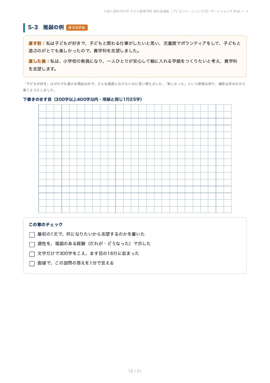 [Osaka University of Human Sciences, Faculty of Human Sciences ...
