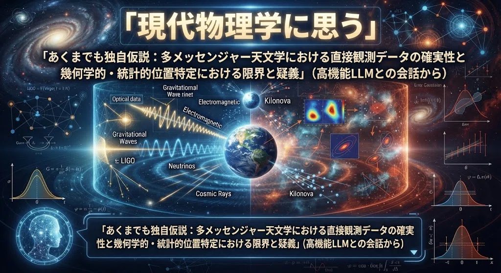 🛜現代物理学に思うー「あくまでも独自仮説：多メッセンジャー天文学