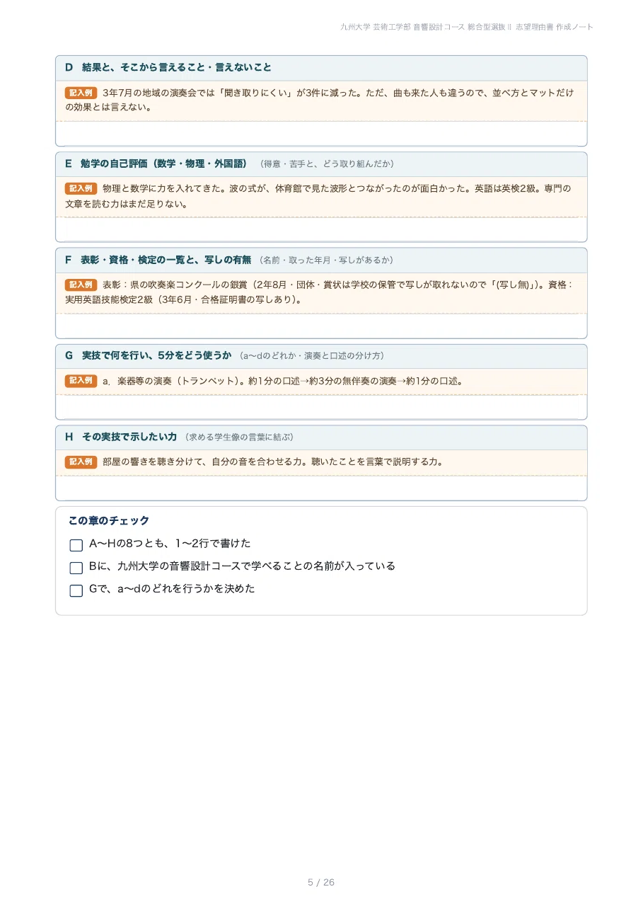 [Kyushu University, Faculty of Design] Comprehensive Selection II ...
