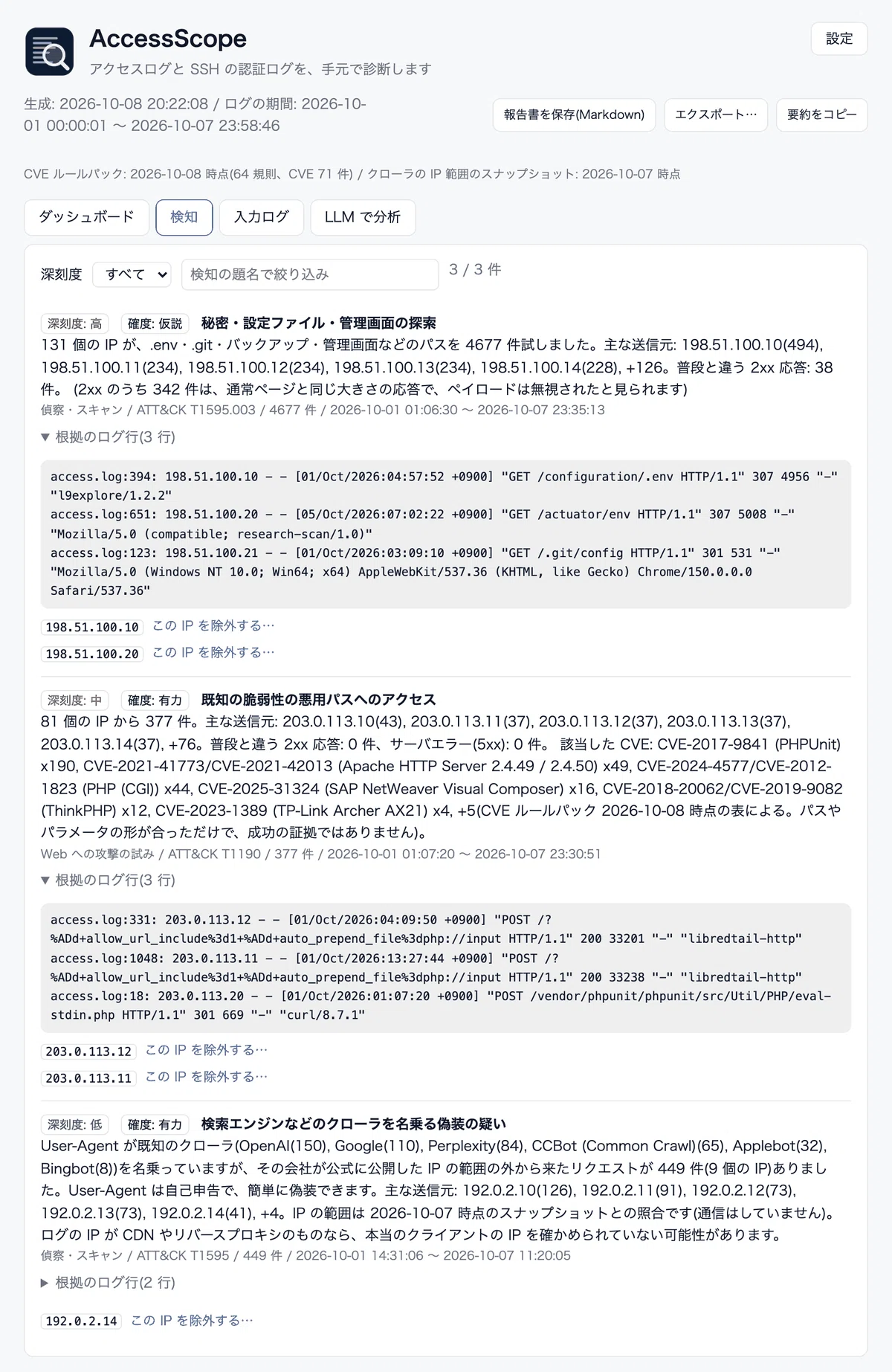 小さなサイトにも、攻撃は毎日来ています｜ふじき てつはる