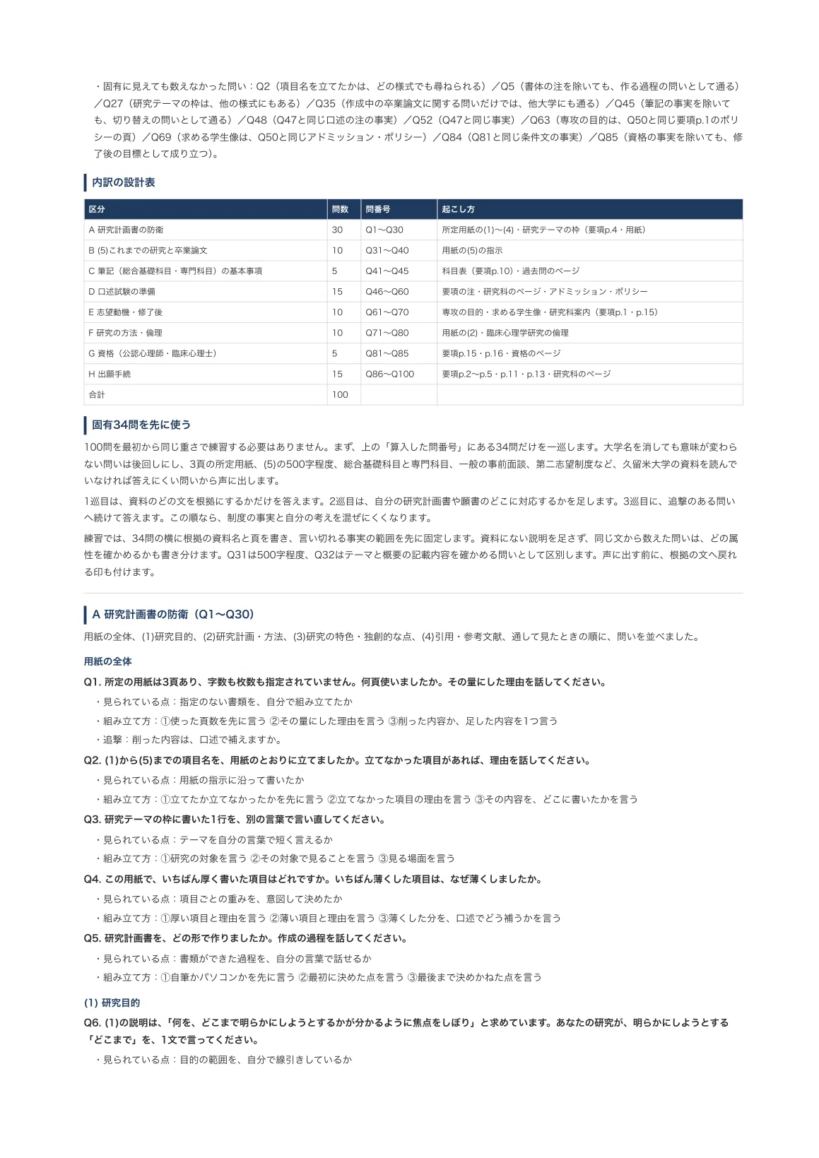 [Kurume University Graduate School of Psychology] Master's Program ...