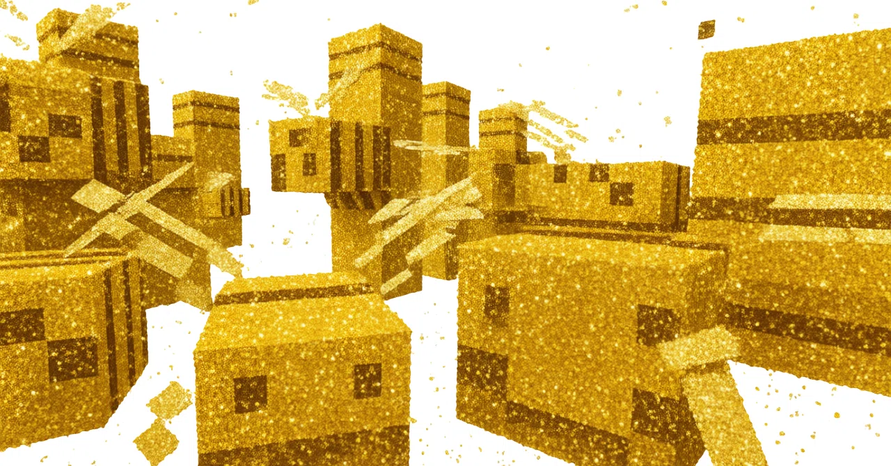 [Minecraft] Playing with bees.｜あさのしずく