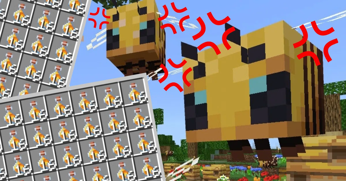 [Minecraft] Playing with bees.｜あさのしずく