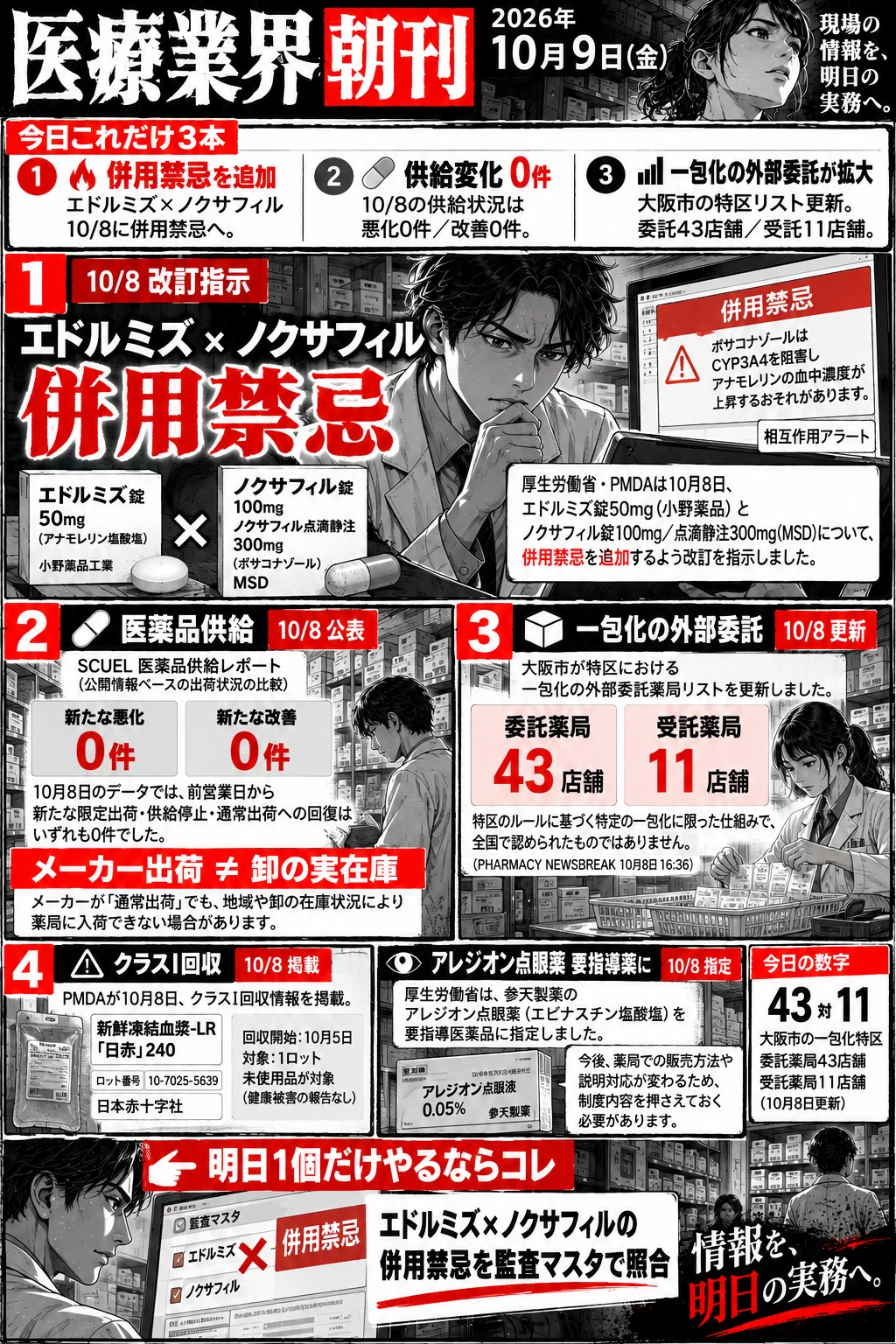 Concommitant Medical Industry Morning Paper | October 9, 2026|薬局薬剤師のインプット