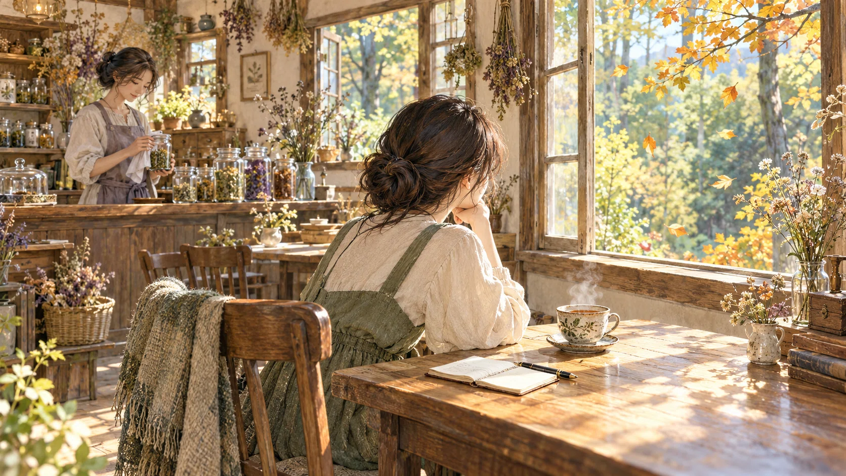 [The Witch and My Tea Time #5] An Autumn Afternoon, Not Rushing for ...
