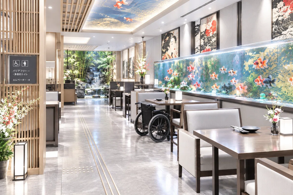 Achieving both a "fantastic Japanese worldview" and a "space where ...