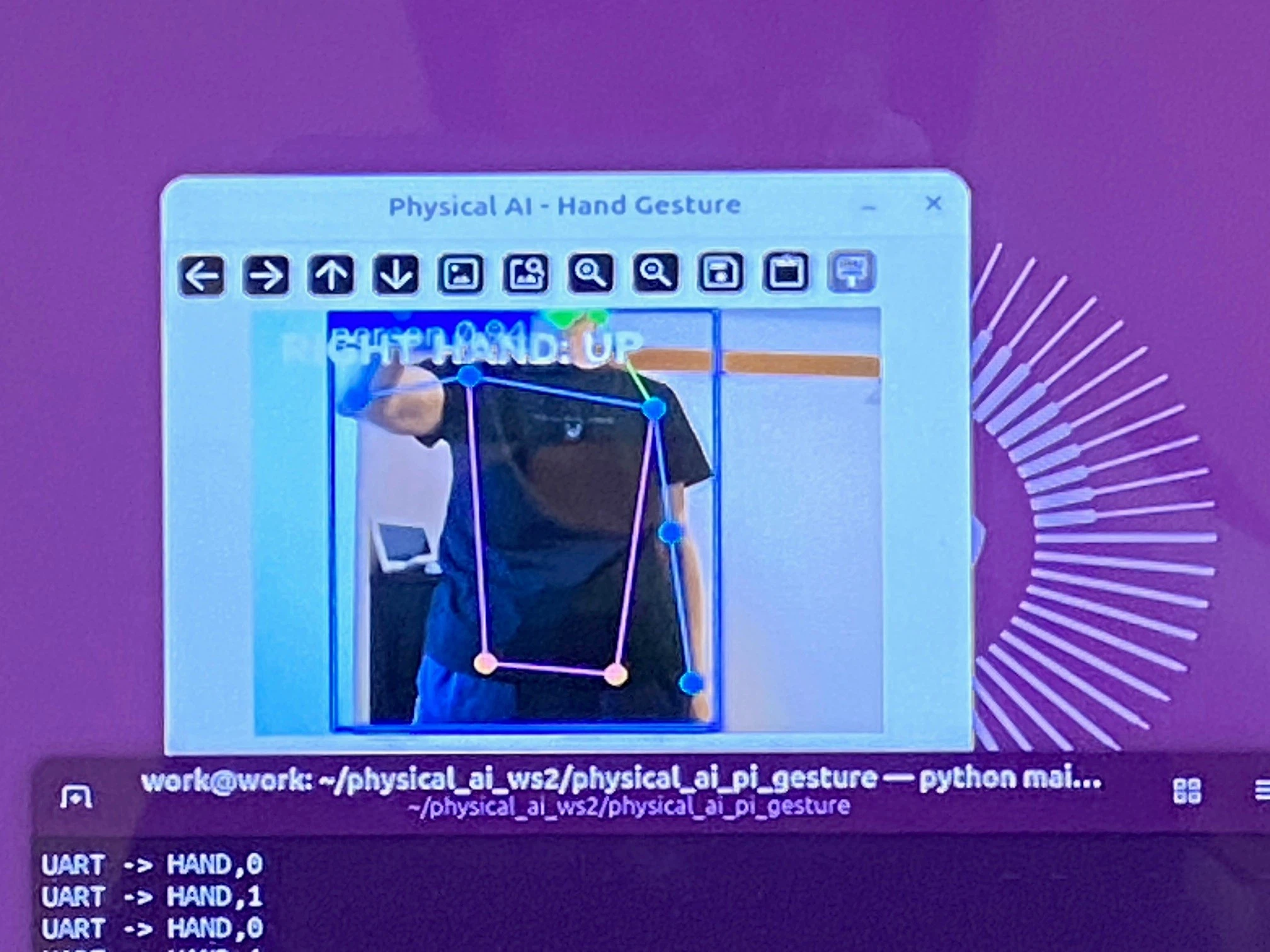Pose Rasining Hand IoT + A Little AI - Pose Estimation: Raspberry Pi (Ubuntu) + YOLOv8n ...