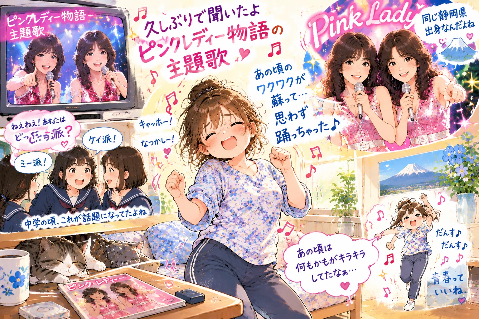 明日はレントゲン。その前にピンクレディーwwww｜水沢有里