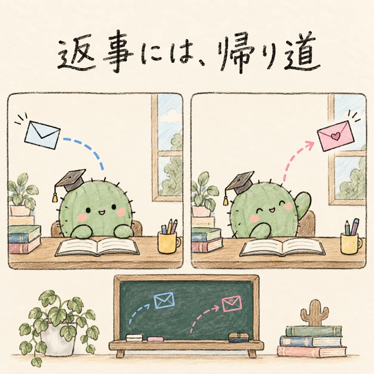 行きと帰りには、それぞれの道がある