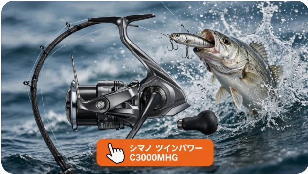 シマノ ツインパワー C3000MHGのインプレ！インフィニティクロスと金属