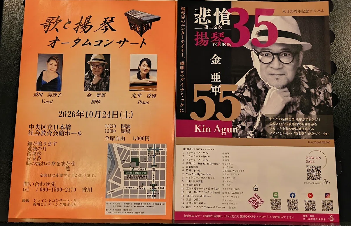 弦が156本もある中国の楽器「揚琴」（演奏：金亜軍 氏）｜近藤敏矢
