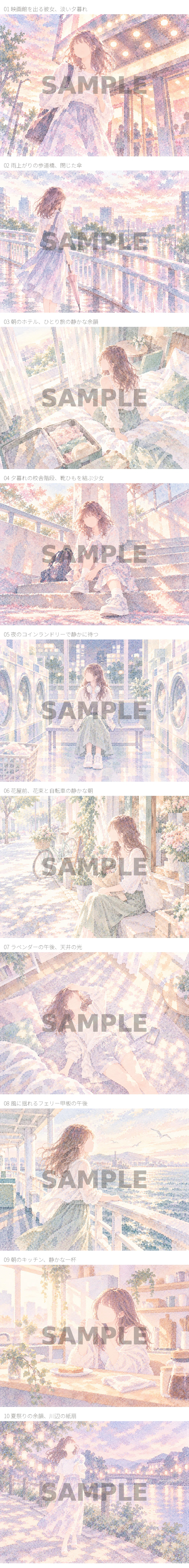 [Irokara MOOD] MOOD07 | Coloring from Colors, 10 Sheets Total｜いろから