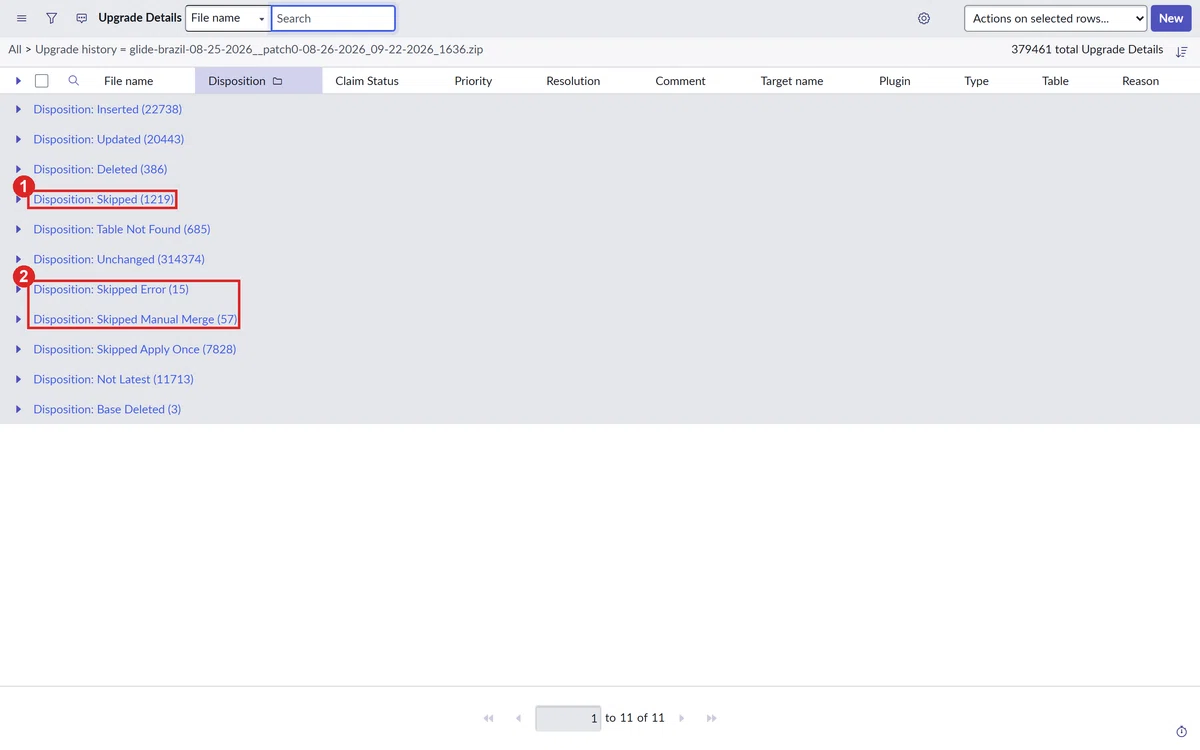 [Brazil Survey] Skipped changes to check after an upgrade: How to view ...