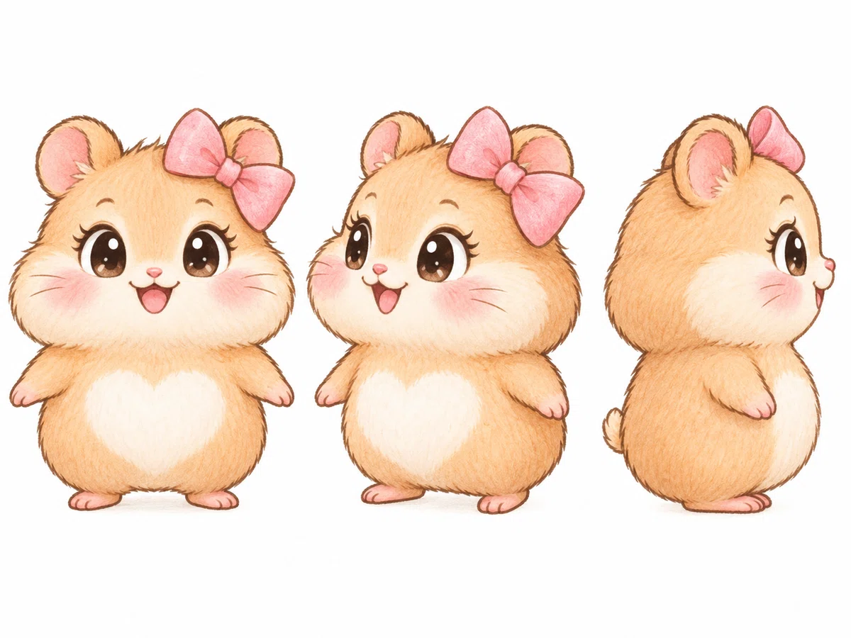 [LINE Stickers x AI] Working on materials for video -> background ...
