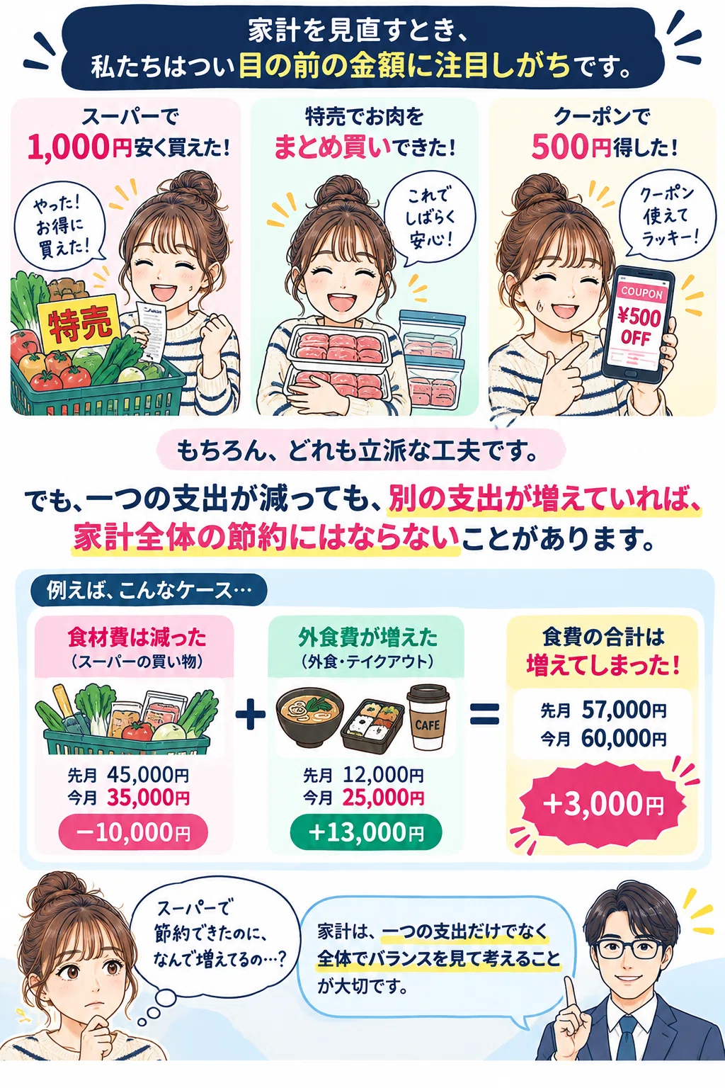 A story about how I saved on groceries, but my dining-out expenses went ...