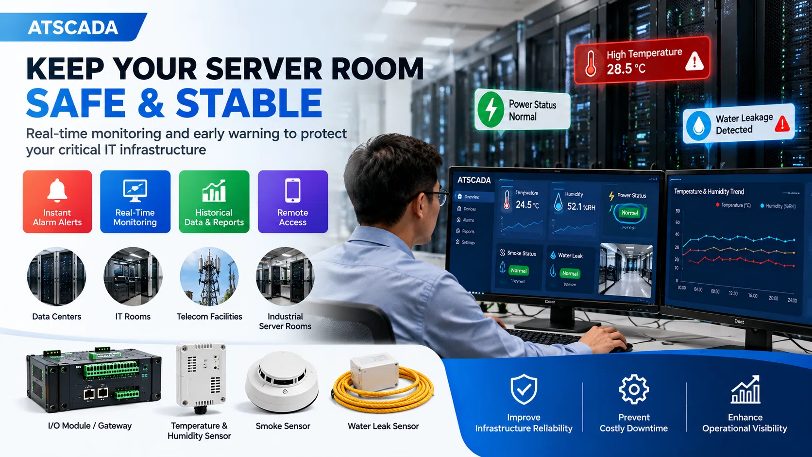 Smart Server Room Monitoring with SCADA｜AkashiPhuc
