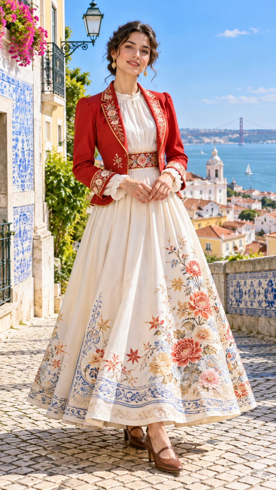 🇵🇹ポルトガルの彩りと和の花が咲き合う、リスボンの洋装コラボ