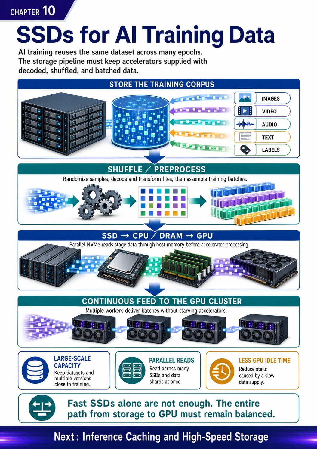 Why Fast GPUs Still Have to Wait: The SSD Data Pipeline Behind AI ...