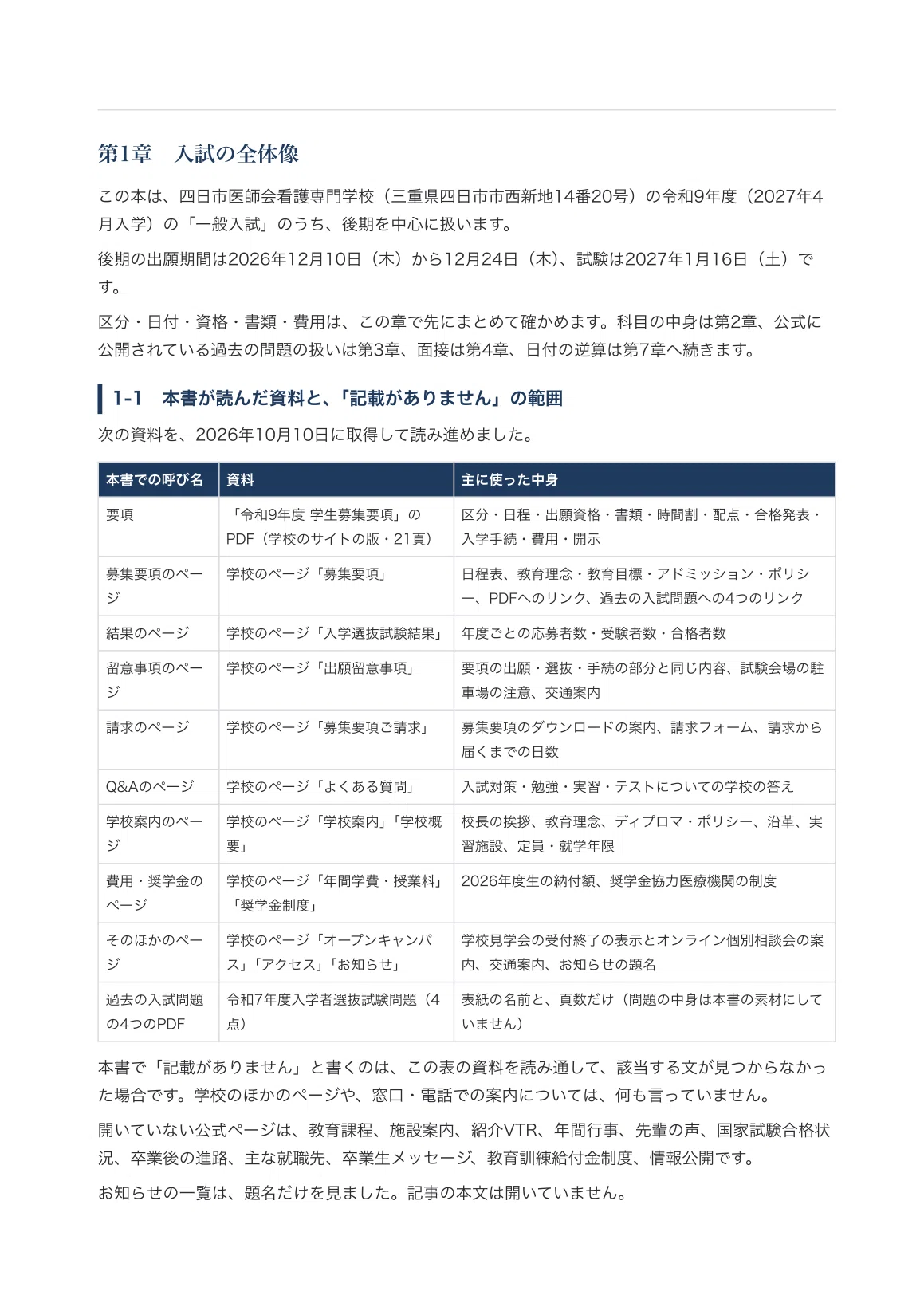 [Yokkaichi Medical Association Nursing School] Entrance Exam ...