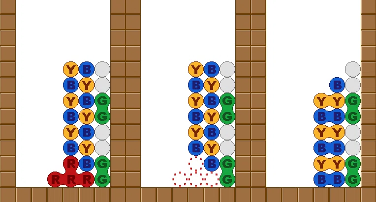 Drill to start playing Puyo Puyo 