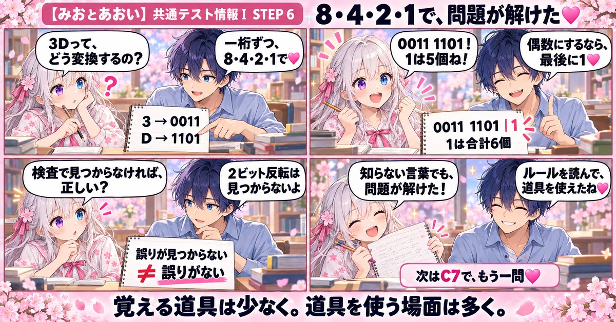 [Mio and Aoi] Common Test Information I STEP 6 | Binary and Hexadecimal ...