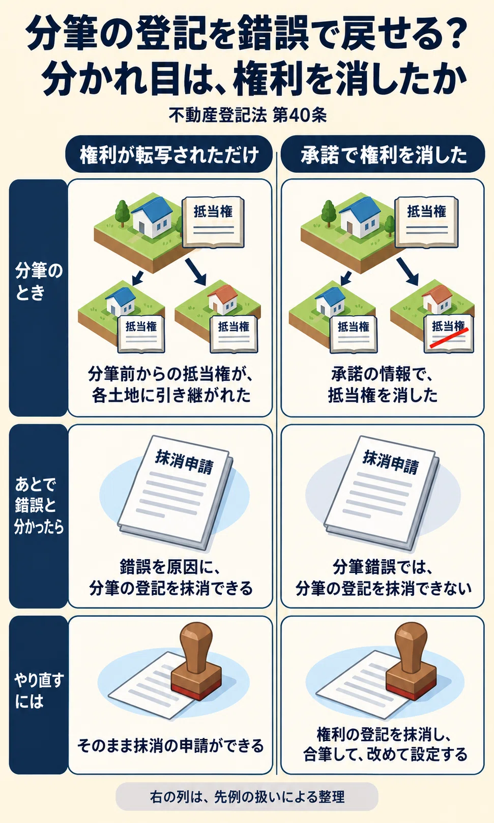 土地家屋調査士受験生向け】条文別 苦手克服〜不動産登記法 第40条