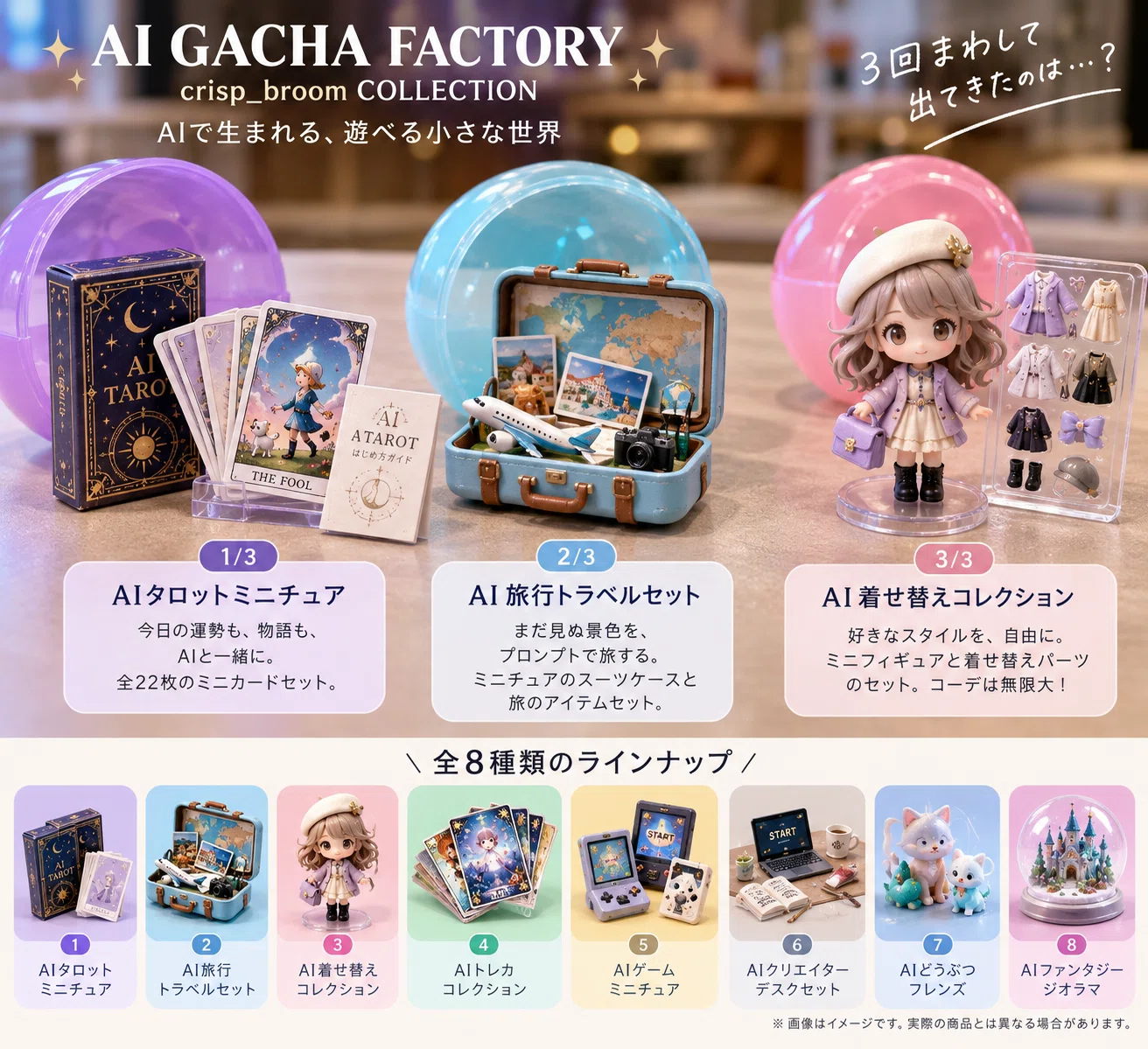 Your note or favorite image turned into a capsule toy!? 🎰 What you get ...