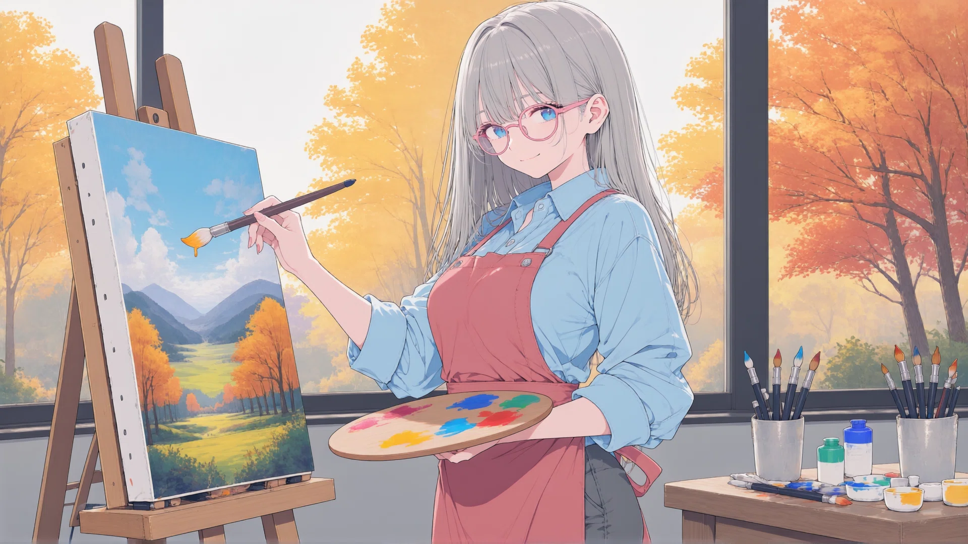 Painting Autumn Colors, a Small Atelier | PROMPICKS Production Notes｜あいか