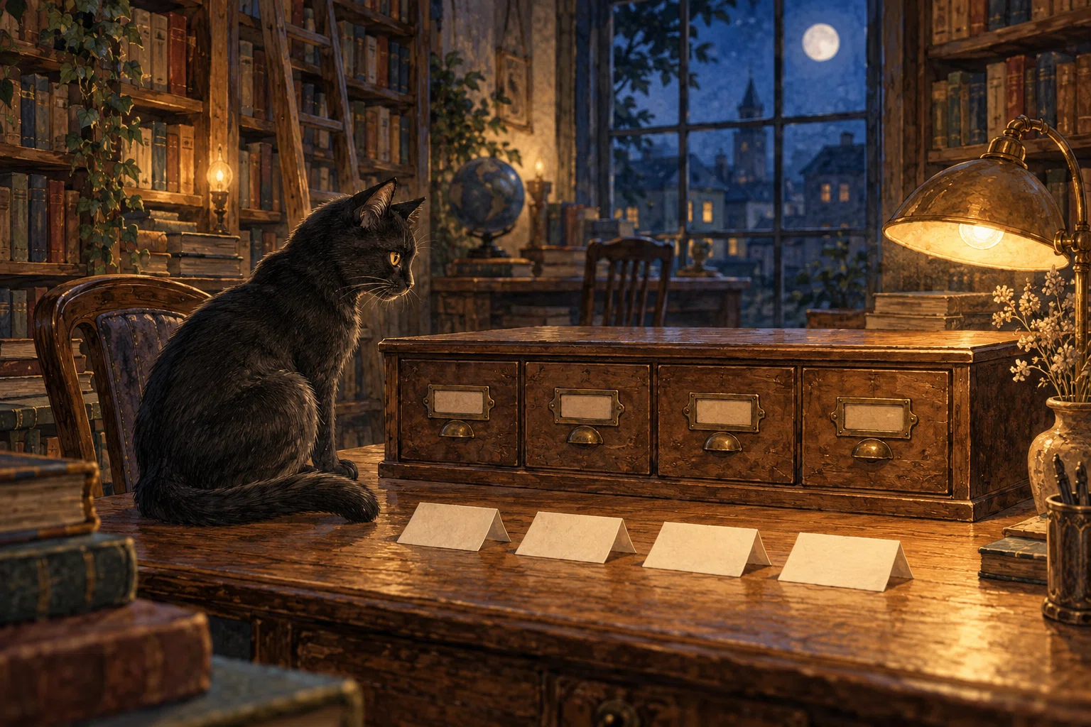 [Mystery Series] Cat Library: Intermediate | Four Notes and a Closed ...