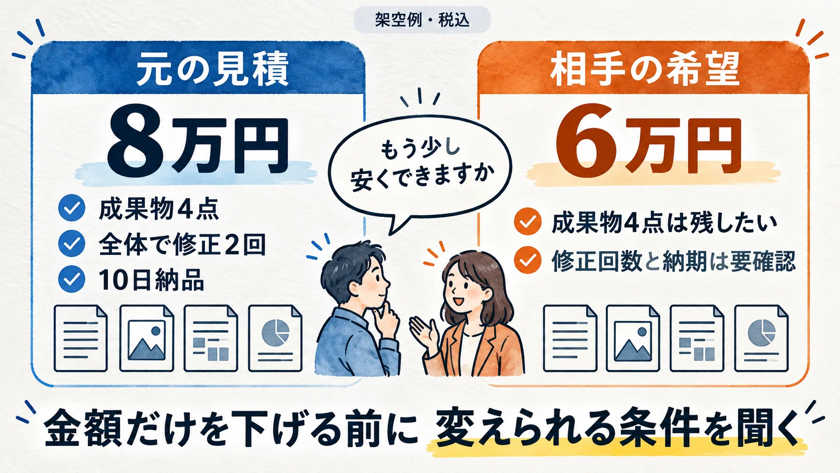 A 20,000 yen discount, but the work stays the same? How to respond to ...