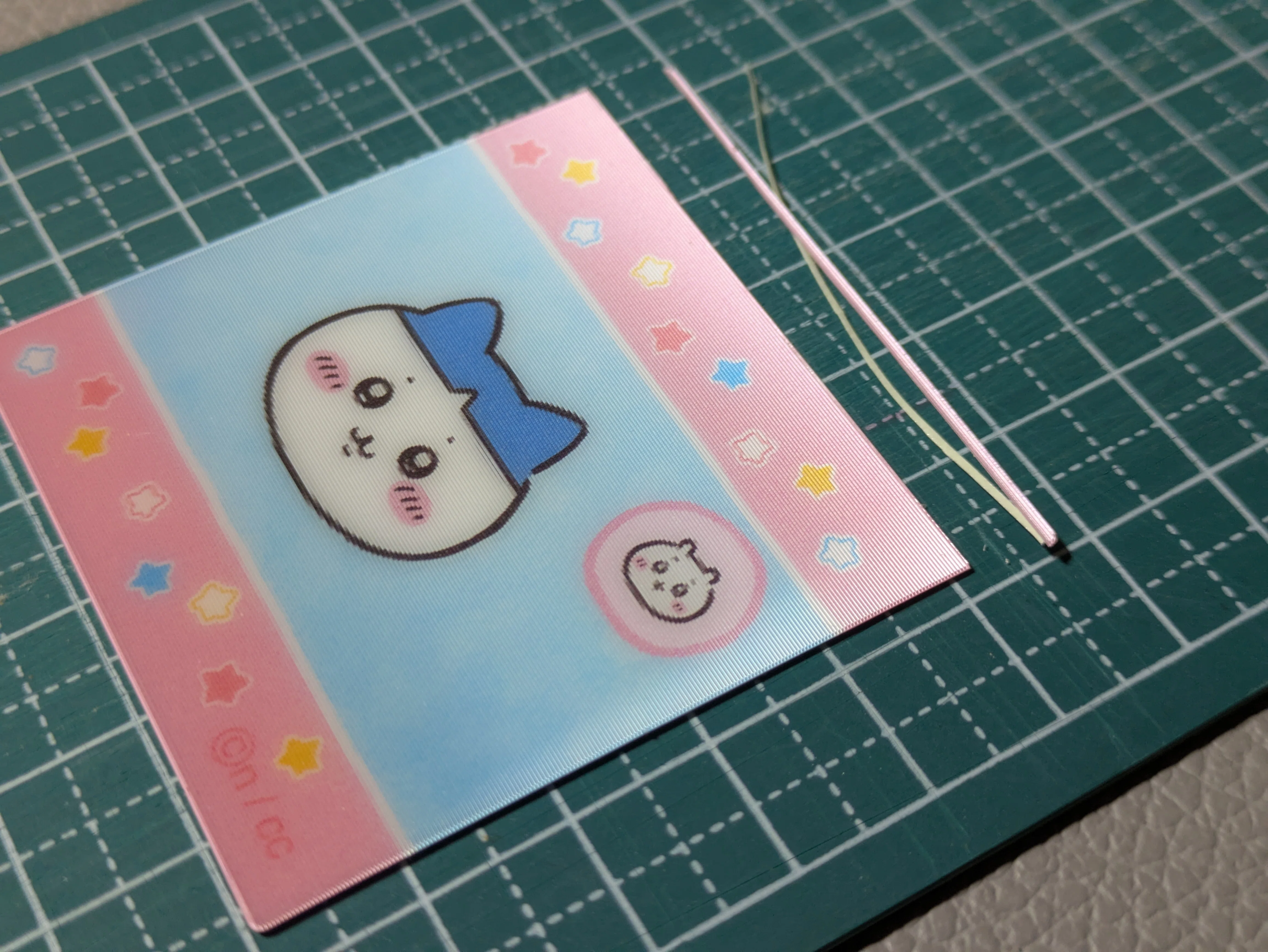 [Oshikatsu Custom] Successfully turned Chiikawa stickers into magnets ...