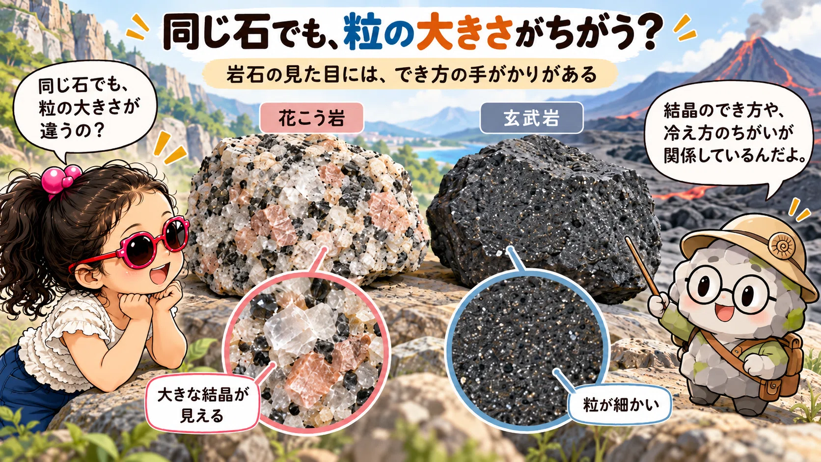 Map of Time: Rocks Part 3 | Why do grains in stones differ in size ...