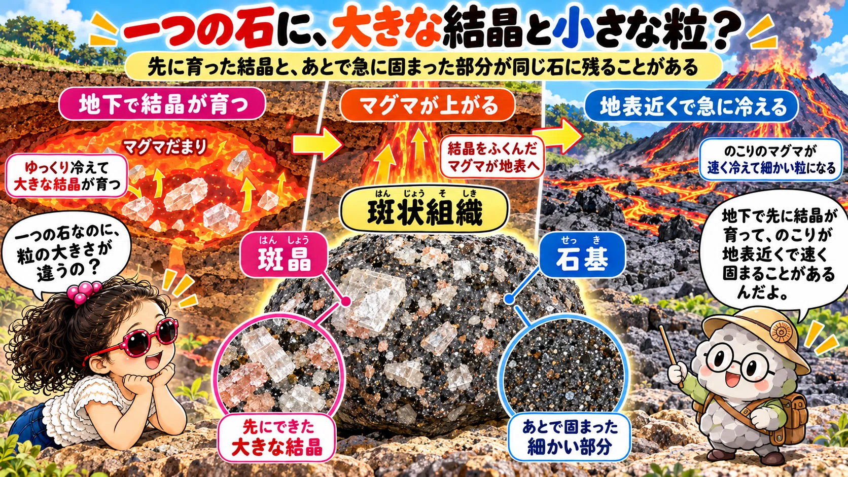 Map of Time: Rocks Part 3 | Why do grains in stones differ in size ...