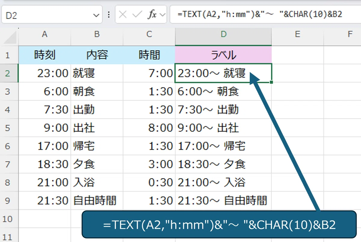 [Excel] How to create a 24-hour schedule chart using a pie chart｜YandSシステムズ