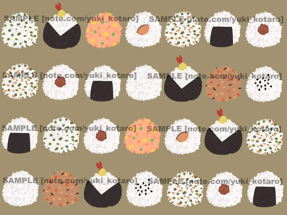 [Illustration Material] Rice Ball｜ゆき こたろう