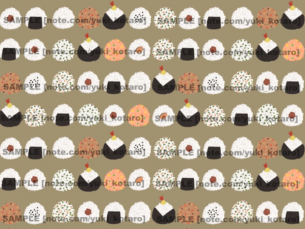 [Illustration Material] Rice Ball｜ゆき こたろう