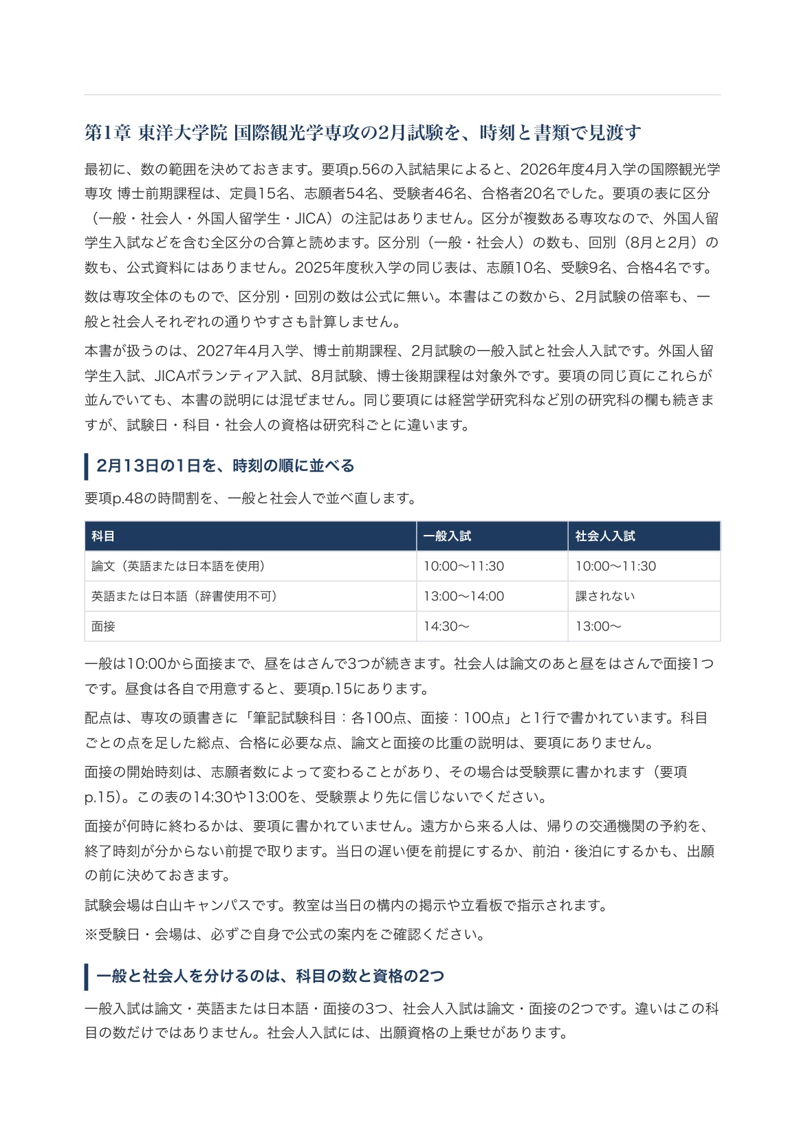 [Toyo University Graduate School of International Tourism Management ...