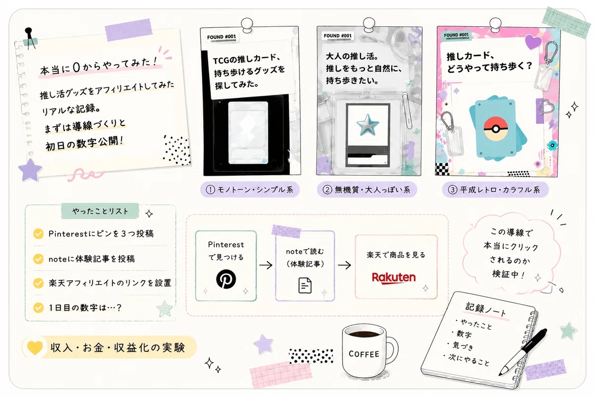 I tried Pinterest x note x Rakuten Affiliate from absolute zero | Day 1 ...