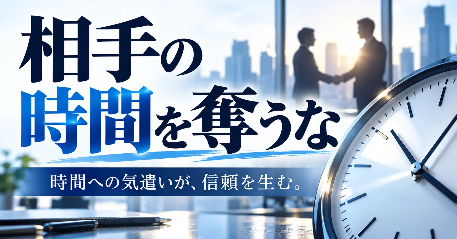 Do not steal others' time. Why people who value time are more trusted｜とろとみ