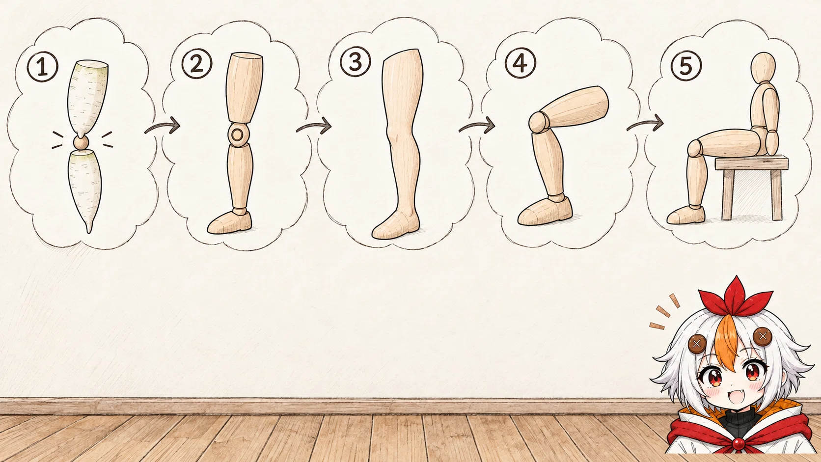 For those whose legs look like sticks (burdock roots) | 3 steps to ...