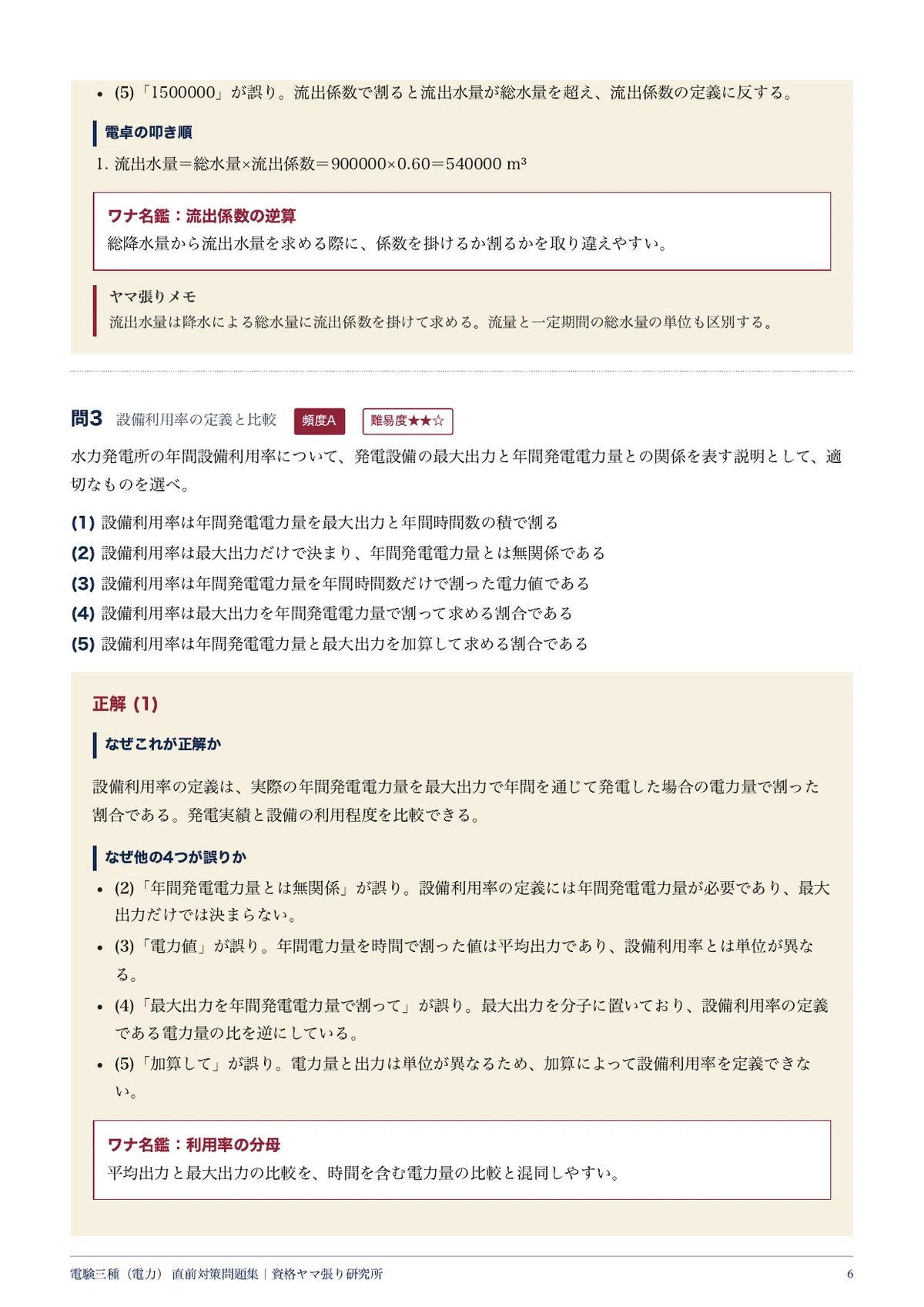 [Denken Type 3 Power] Last-Minute Preparation 100 Questions | Five ...
