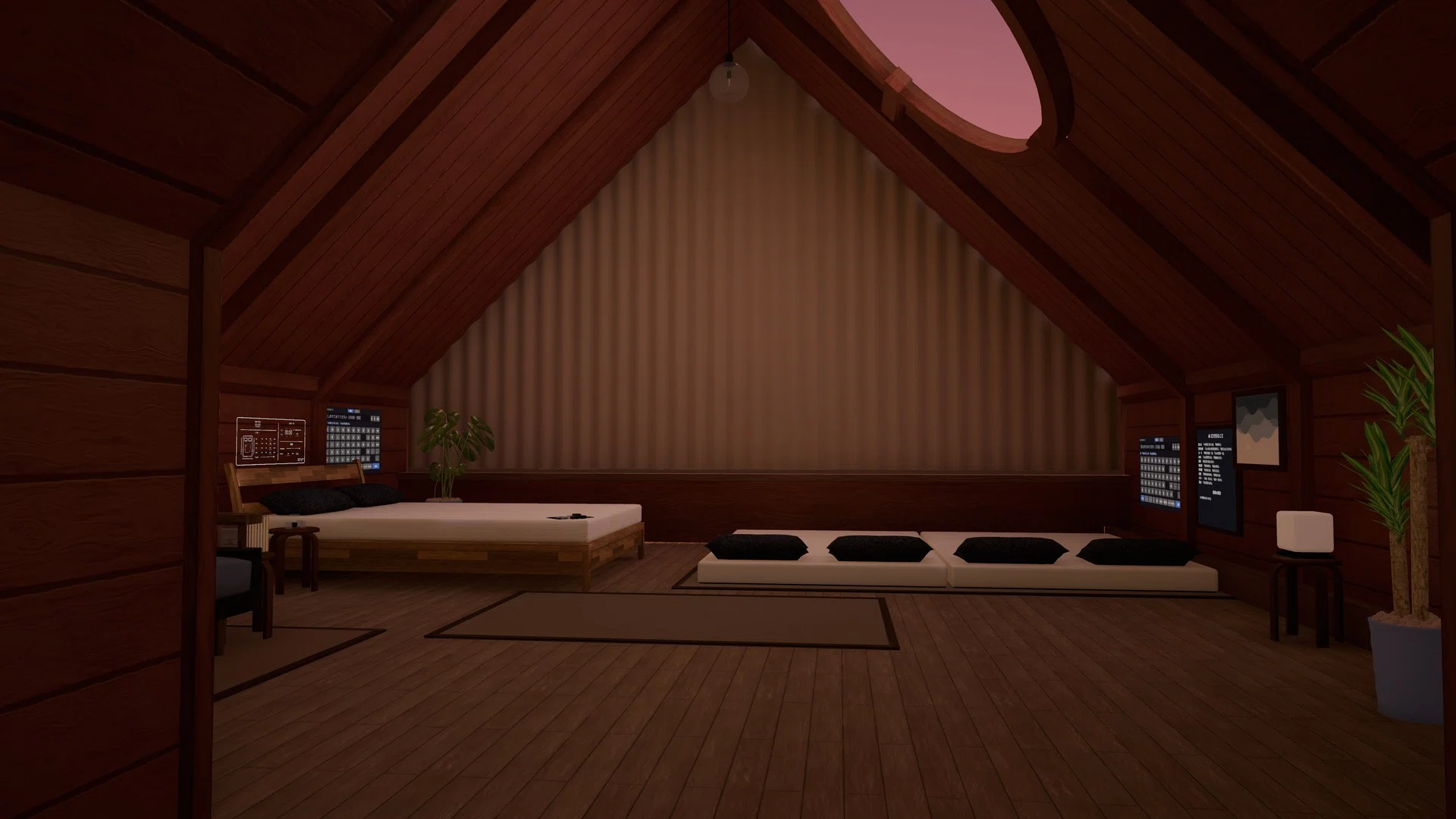 I created a VRChat world where the room changes with words: 'Seaside ...