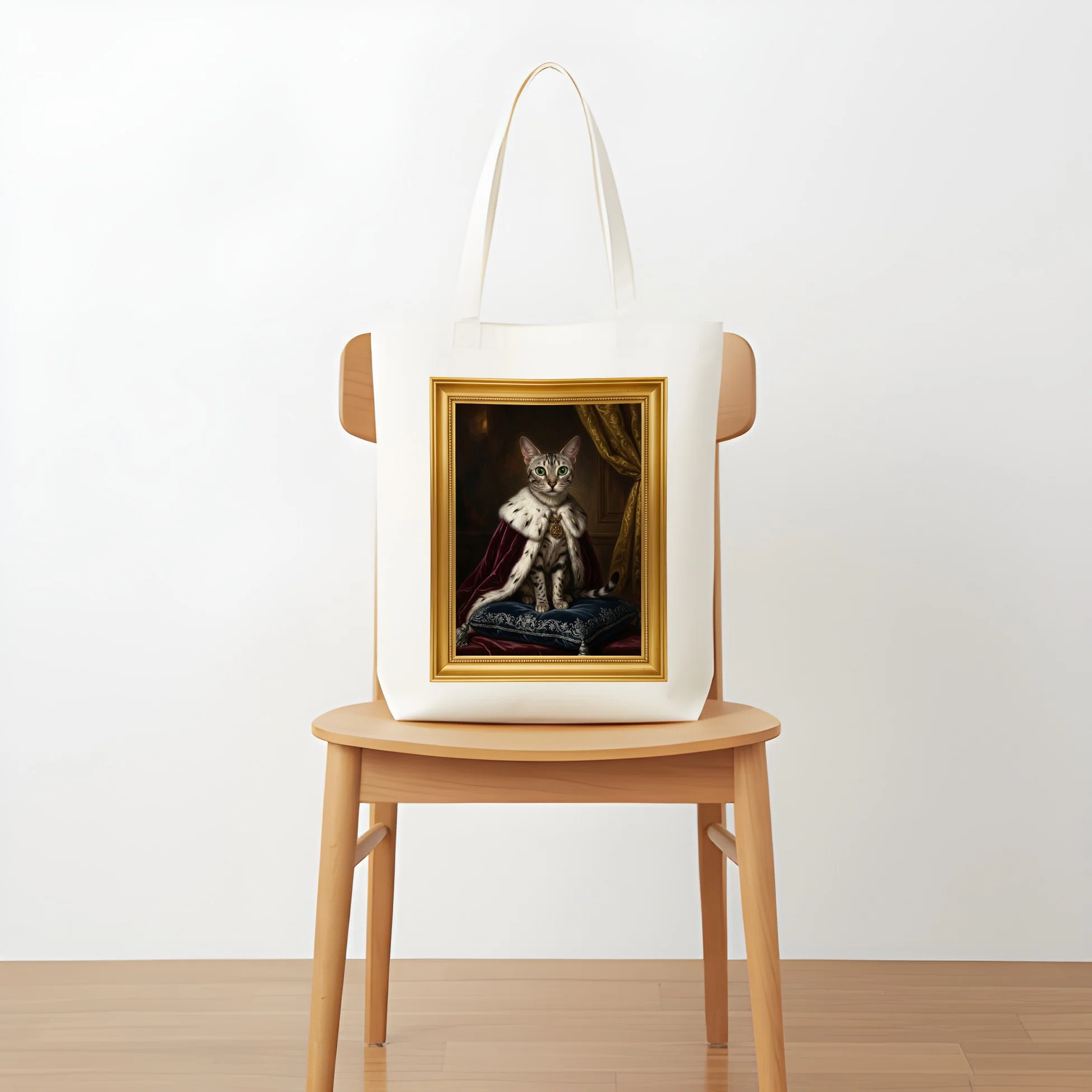 Egyptian Mau Renaissance Portrait Tote Bag is now available!｜うちの子ルネサンス ...