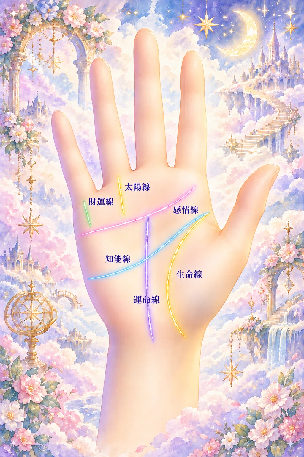 Stars and Margins | What do the six lines of palmistry represent ...