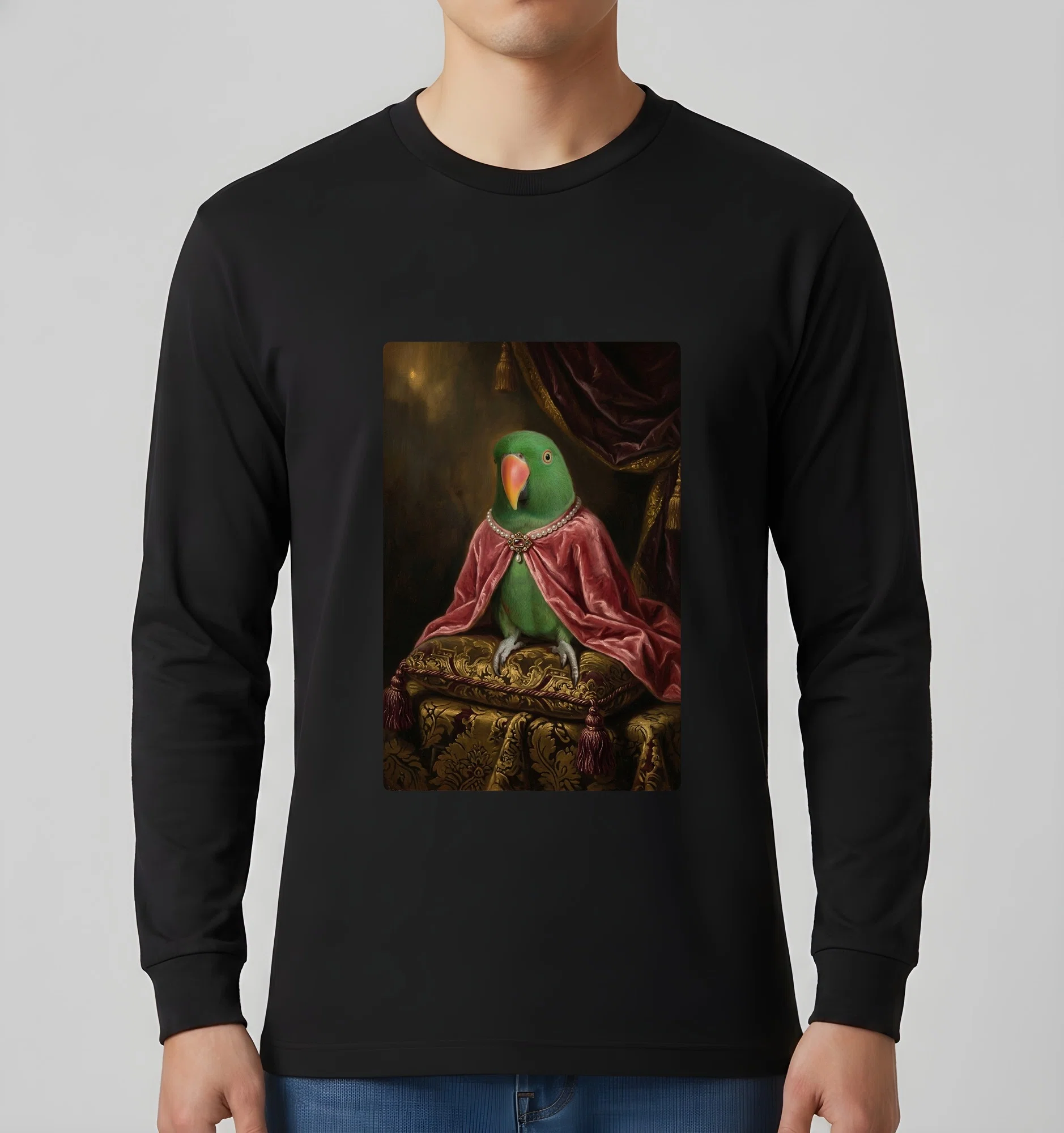 The Eclectus Parrot Renaissance Portrait Long-Sleeve T-Shirt is now ...