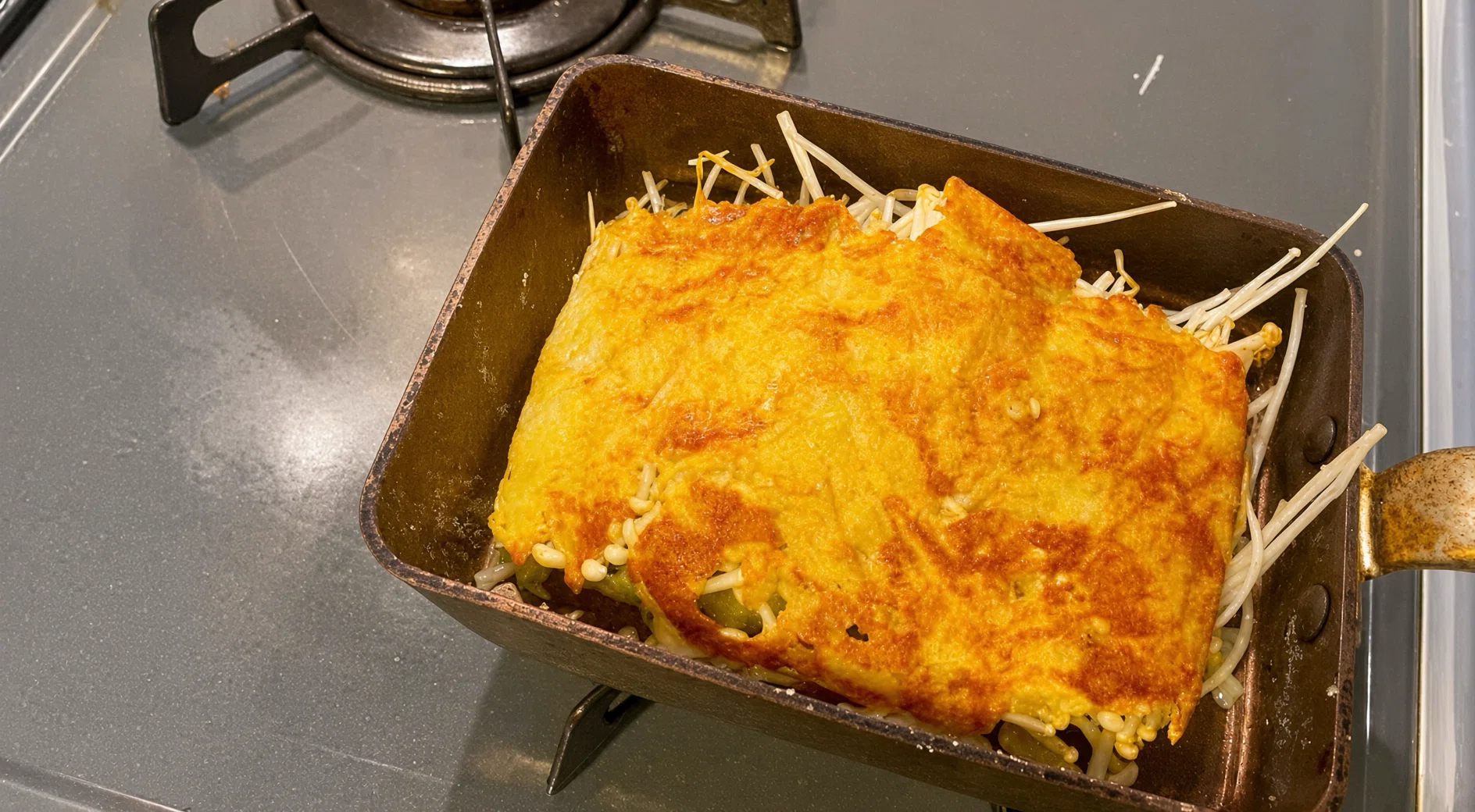 How to make crispy cheese enoki mushrooms by binding them with potato ...